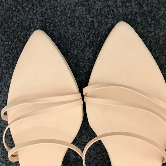 Zimmermann Nude Leather Kitten Heels Size 36 AU 5 RRP $550 NEW - Picture 6 of 15